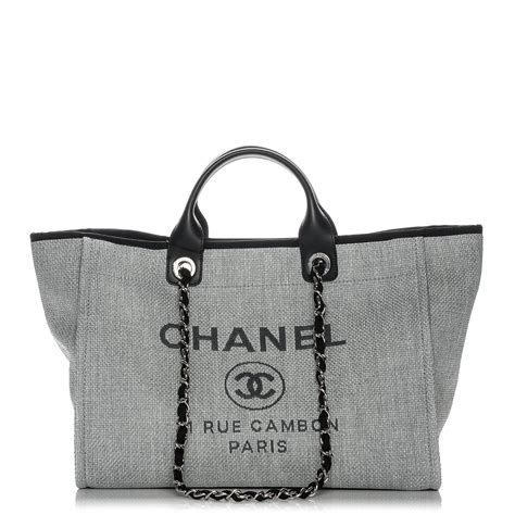 chanel canvas tote bag